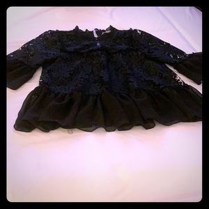 Kate spade lace black blouse